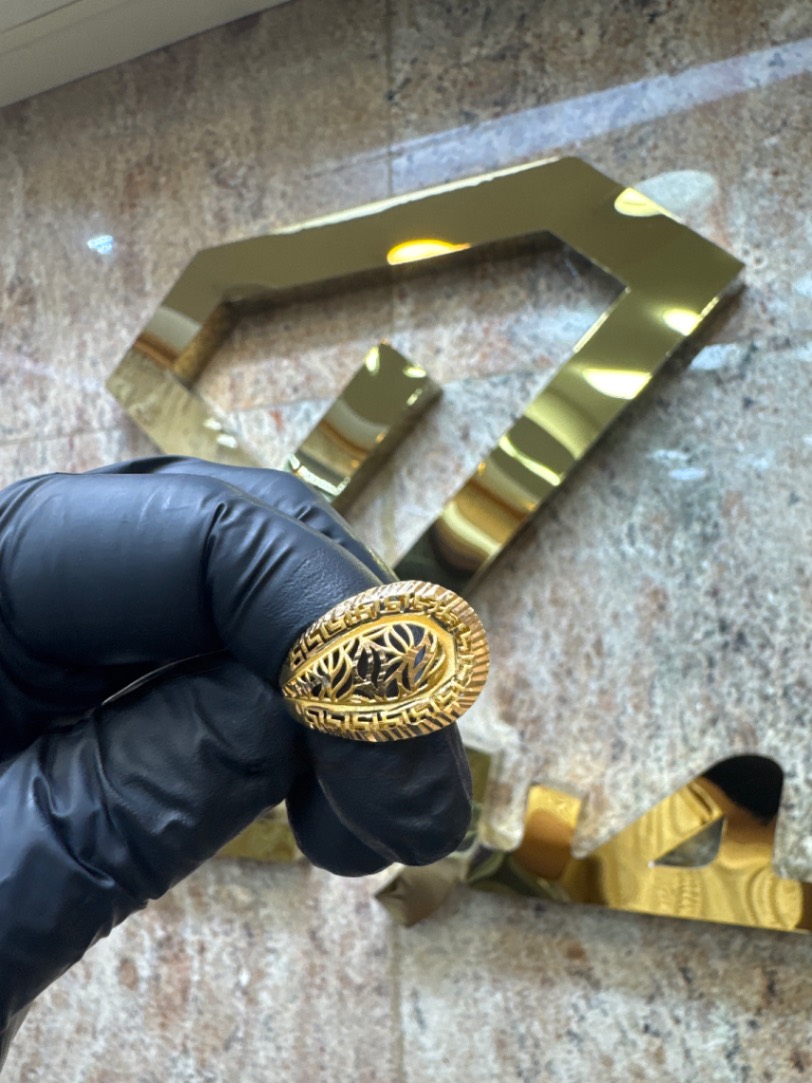 خاتم — MB GOLD — عيار 21 — 3.40 جم